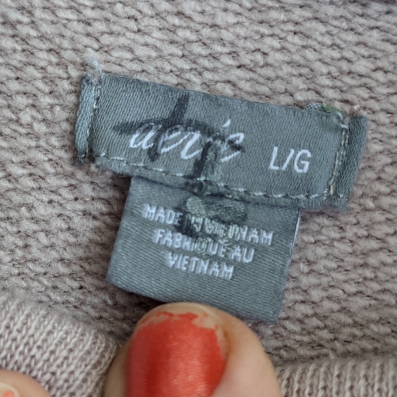 (aerie) Dusty Pink Turtle Neck Sweatshirt Dress Lg - Picture 12 of 15